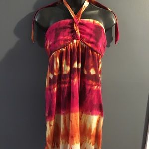 Tie dyed Sun dress , cover up or wear as a top!!!